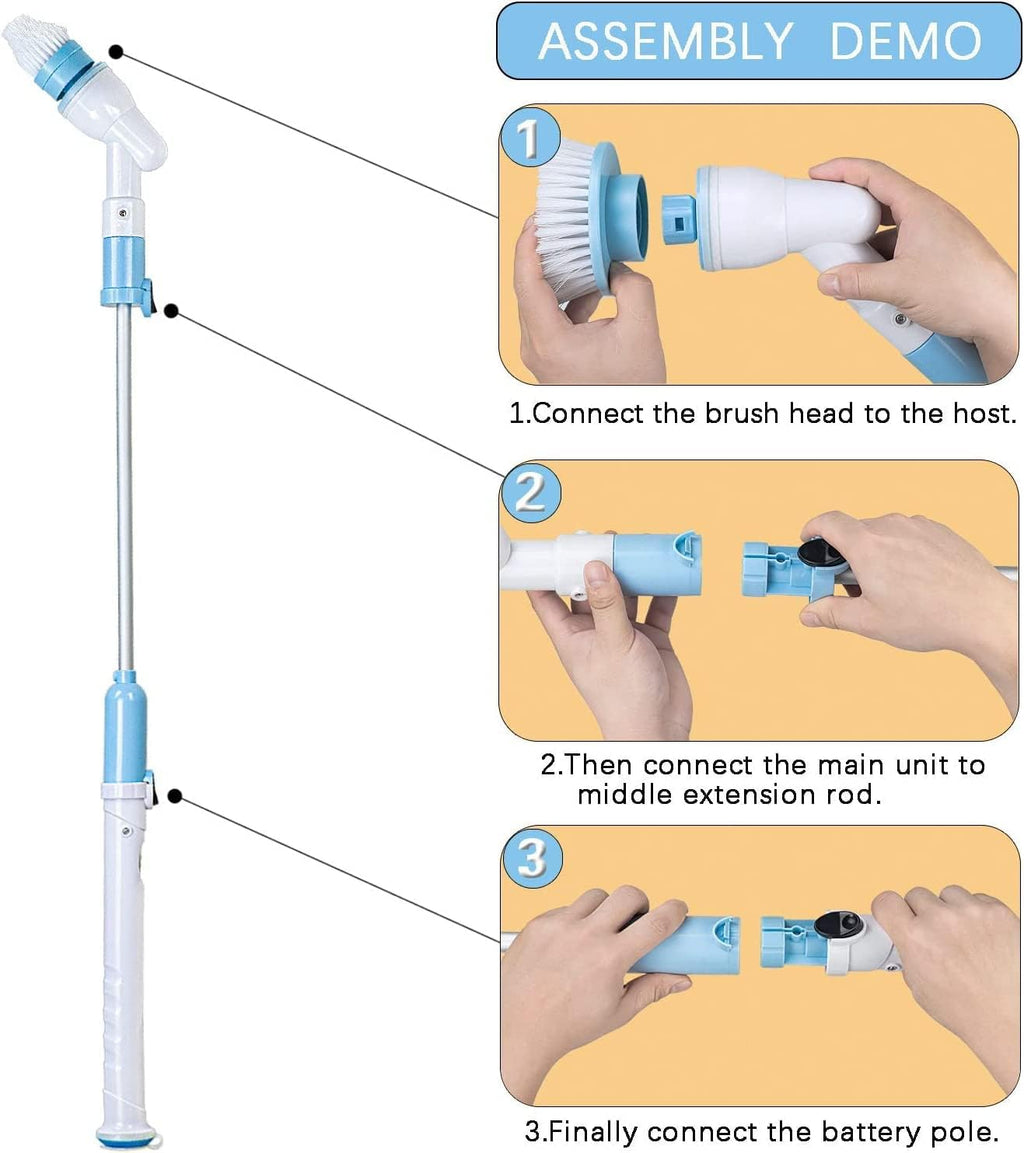 3 in 1 Electric Spin Scrubber Machine